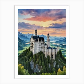 Castle Neuschwanstein 1 Art Print