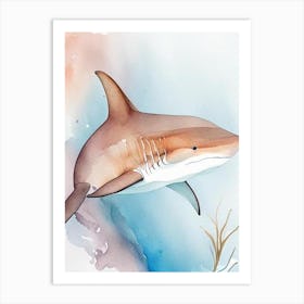 Carpet Shark 2 Watercolour Art Print