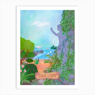 Isola Di Capri Art Print