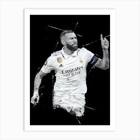 Karim Benzema Real Madrid Art Print