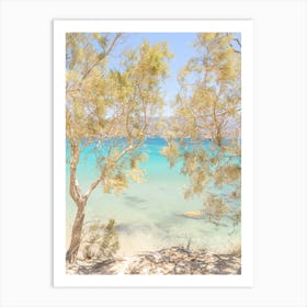 Tropical Greek Beach 1 Art Print