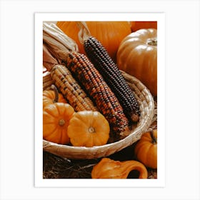 Autumn Farm Decorations Art Print