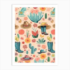 Western Pattern 2 Art Print