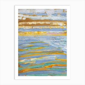 Dunes With Beach And Piers, Piet Mondrian Art Print