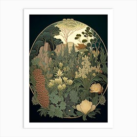 Garden Of The Gods, Usa Vintage Botanical Art Print