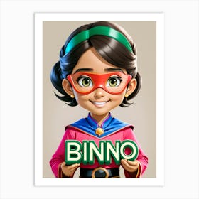 Bingo Girl Art Print