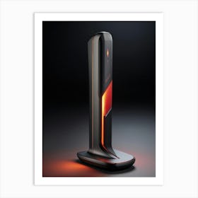 3d Computer Pointer With An Ergonomic Design Emitting A Soft Glow Click Icon With A Raised Rubberi (2) Art Print