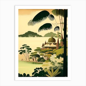 Koh Samui Thailand Rousseau Inspired Tropical Destination Art Print