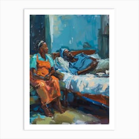 Couple In Bed Art Print