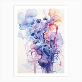 'Blue And Purple' Art Print