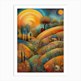 Sunset In The Countryside 23 Art Print