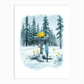 Snowy Forest 2 Art Print