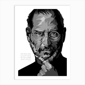 Steve Jobs Quote Art Print