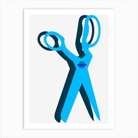 Scissors Clipart Art Print