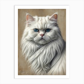 Persian Cat Art Print