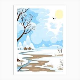 Winter Landscape 3 Art Print