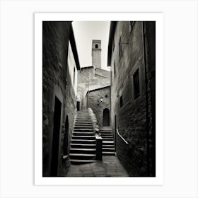 Volterra, Italy,  Black And White Analogue Photography  4 Art Print