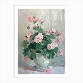 A World Of Flowers Geranium 2 Painting Art Print