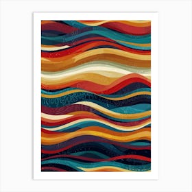 Abstract Wave Pattern 1 Art Print