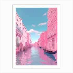 Pink City Art Print