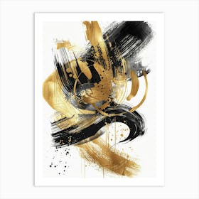 Abstract Gold Canvas Print 4 Art Print