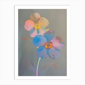 Iridescent Flower Forget Me Not 1 Art Print