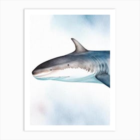 Goblin Shark 4 Watercolour Art Print