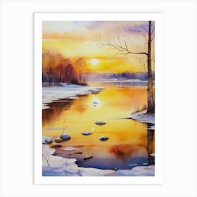 Winter Sunset 5 Art Print