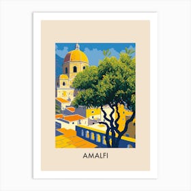 Amalfi Lemons Italy Vintage Travel Poster Art Print