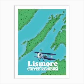 Lismore United Kingdom Map Art Print