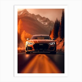 Audi Racing Car Art Print