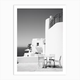 Ibiza, Spain, Mediterranean Black And White Photography Analogue 1 Art Print