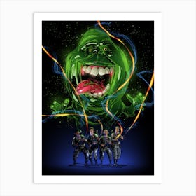 Ghostbusters Slimer Art Print