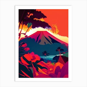 Hawaii Volcanoes National Park United States Of America Pop Matisse Art Print