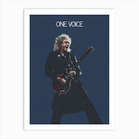 One Voice Brian May Art Print