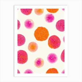 Raspberry 4 Painting Fruit Art Print