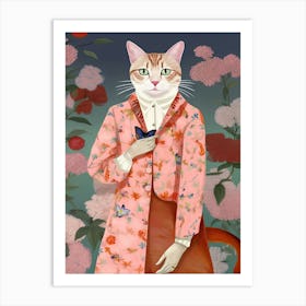 Gucci Fashionista Cats Art Print