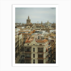 Valencia cityscape Art Print