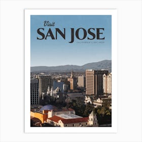 San Jose Cityscape Art Print