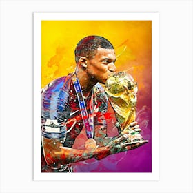 Kylian Mbappe France World Cup Art Print