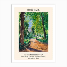 Hyde Park London Parks Garden 5 Art Print