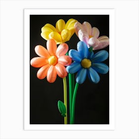 Bright Inflatable Flowers Cosmos 3 Art Print