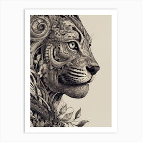 Tiger Head 3 Art Print