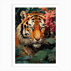 Tiger In The Jungle Art Print