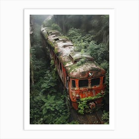 Abandoned Train Art Print