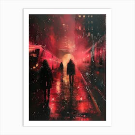 Night On The Tracks Art Print