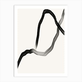 Black And White Smoke Art Print