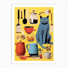 Cats And Kitchen Lovers 9 Art Print