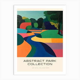 Abstract Park Collection Poster Crystal Palace Park London 4 Art Print