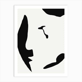 Portrait Of A Sad Woman Art Print